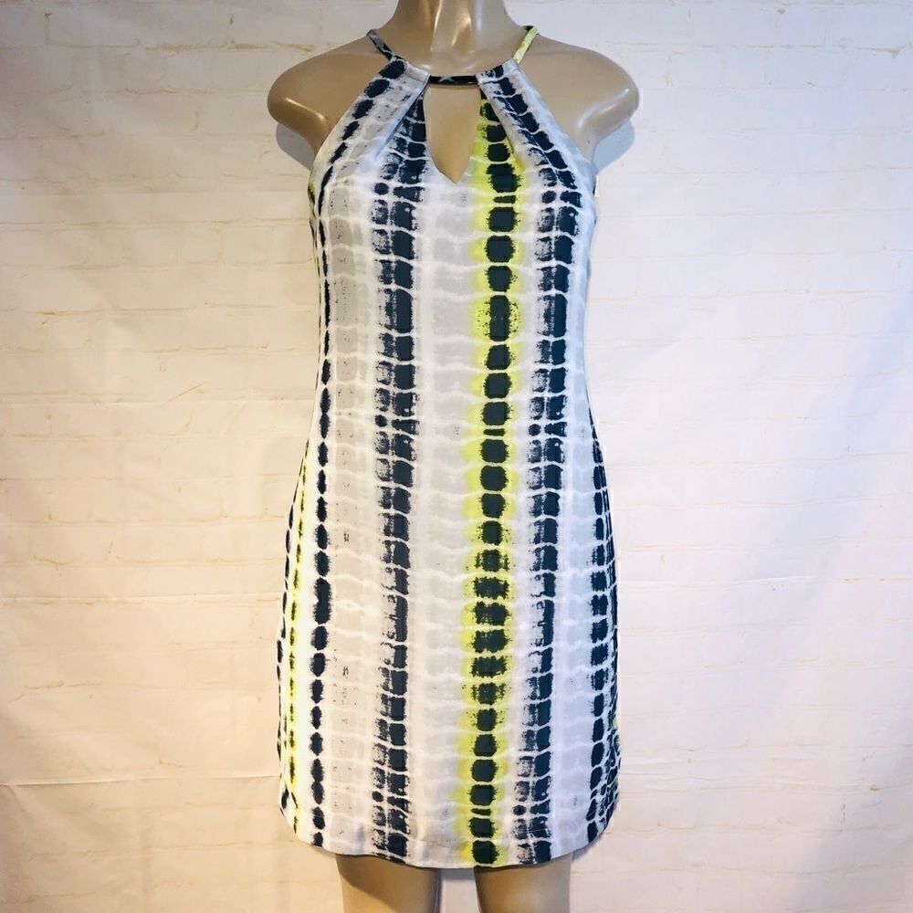 ECI Tie dye halter dress